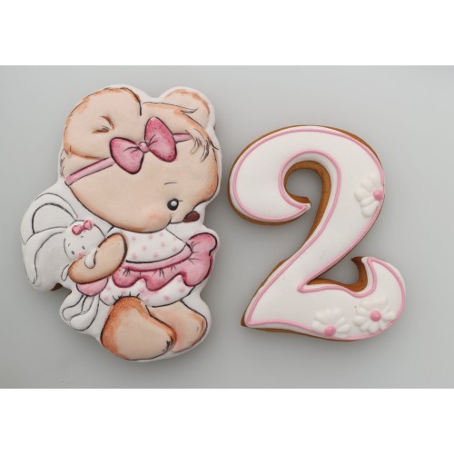 Set ursulet cu iepuras si cifra