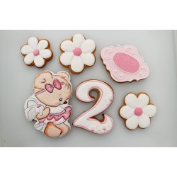 Set ursulet cu iepuras si placuta