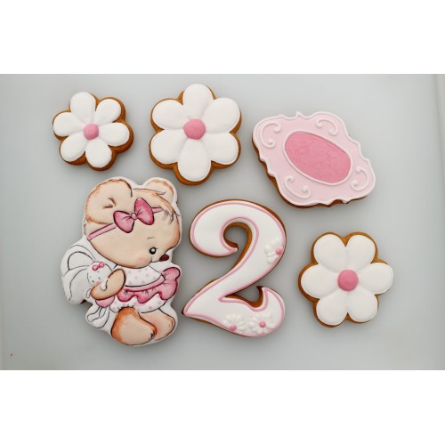 Set ursulet cu iepuras si placuta